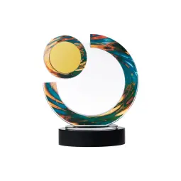 Trofeu din cristal Swirl personalizat