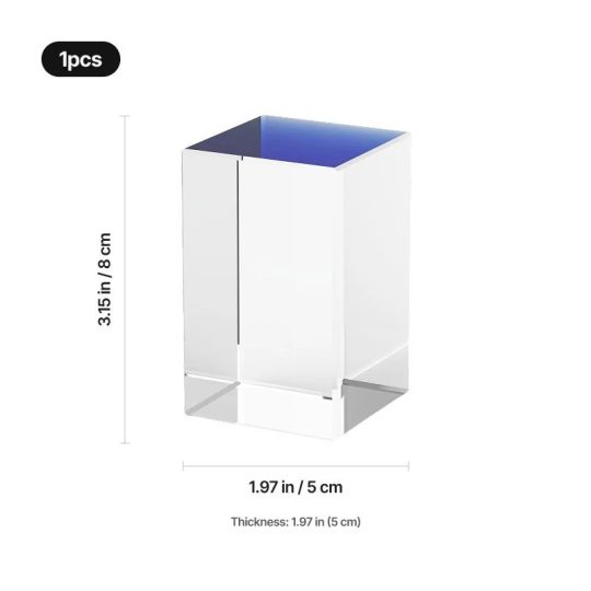 Bloc din cristal Blue 8 personalizat
