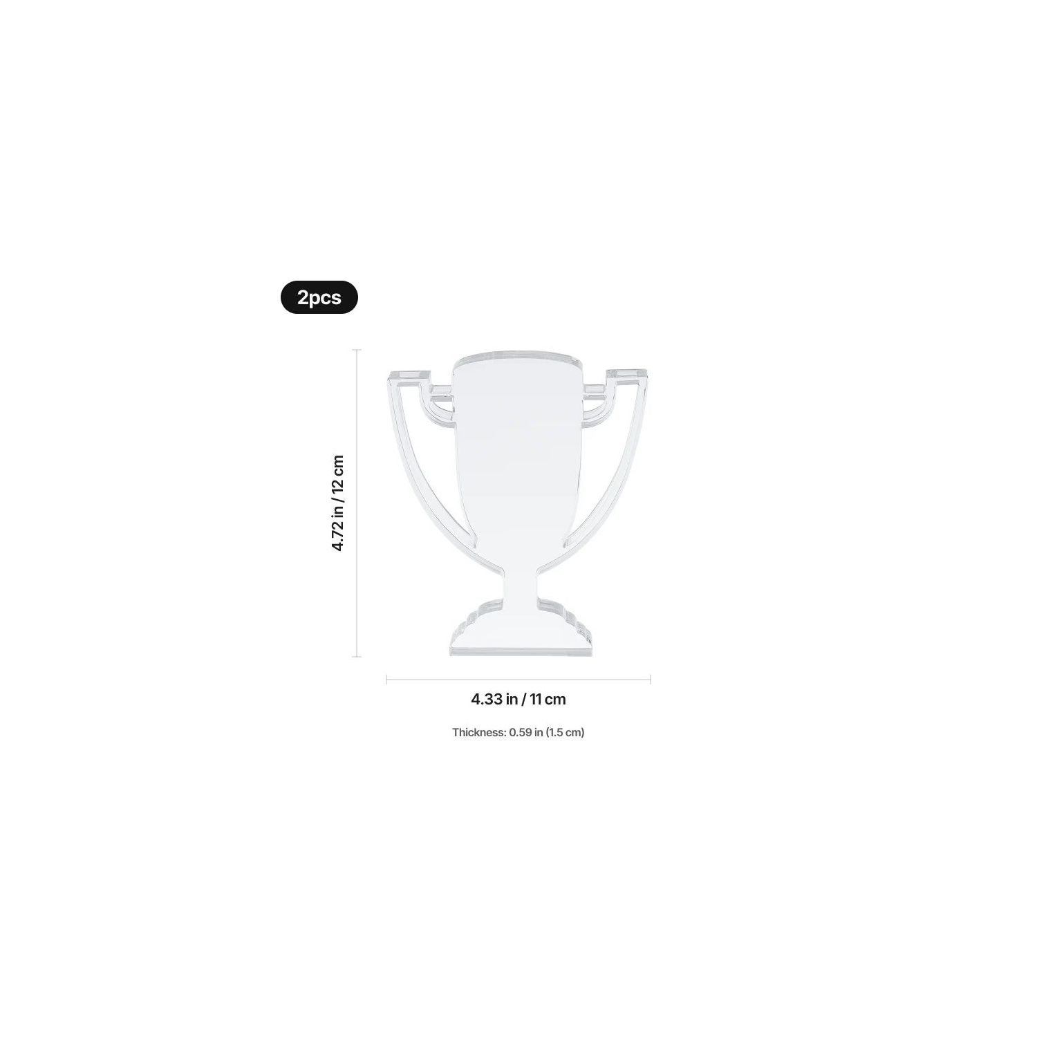 Trofeu din acril Champion personalizat