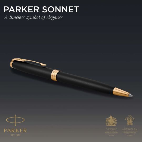 Pix Parker Sonnet Royal Matte placat cu aur 23K