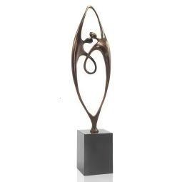 Statueta bronz masiv "Together" XL