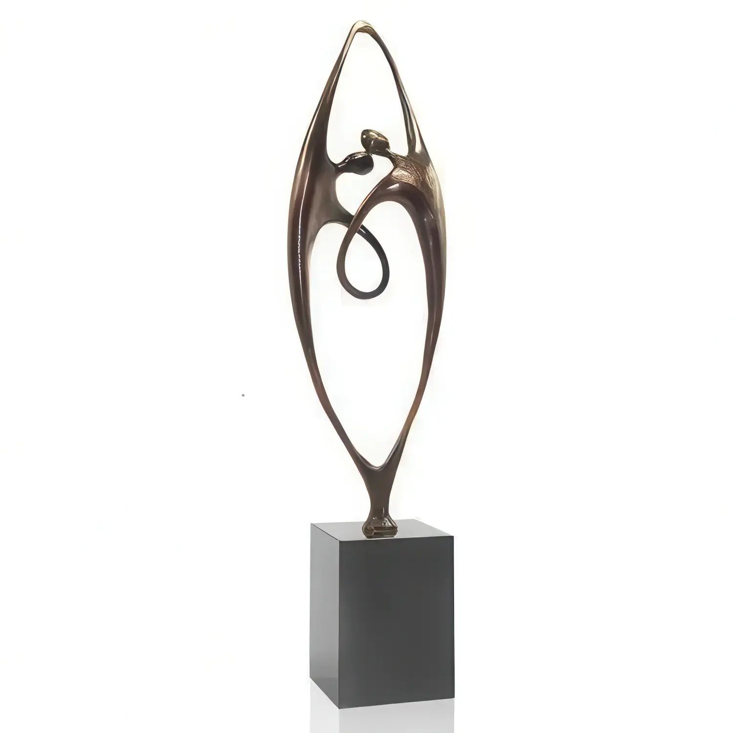 Statueta bronz masiv "Together" XL