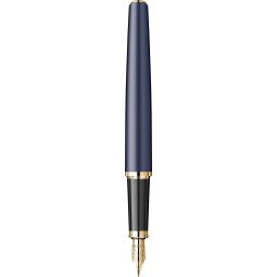 Stilou Parker Meridian Royal Blue placat cu aur 23K