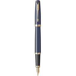 Stilou Parker Meridian Royal Blue placat cu aur 23K