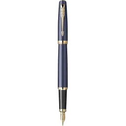 Stilou Parker Meridian Royal Blue placat cu aur 23K