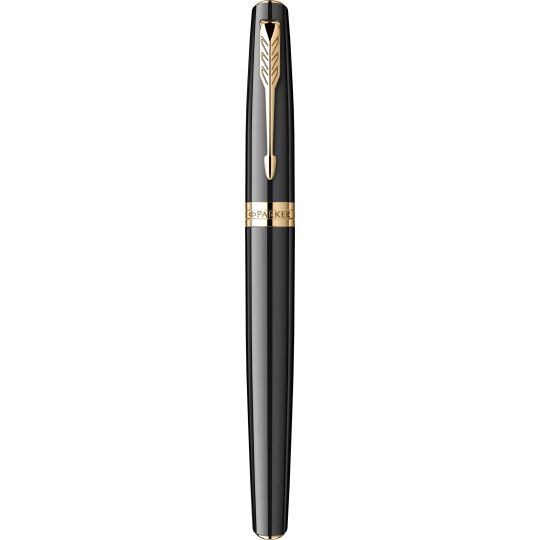 Stilou Parker Meridian Black placat cu aur 23K