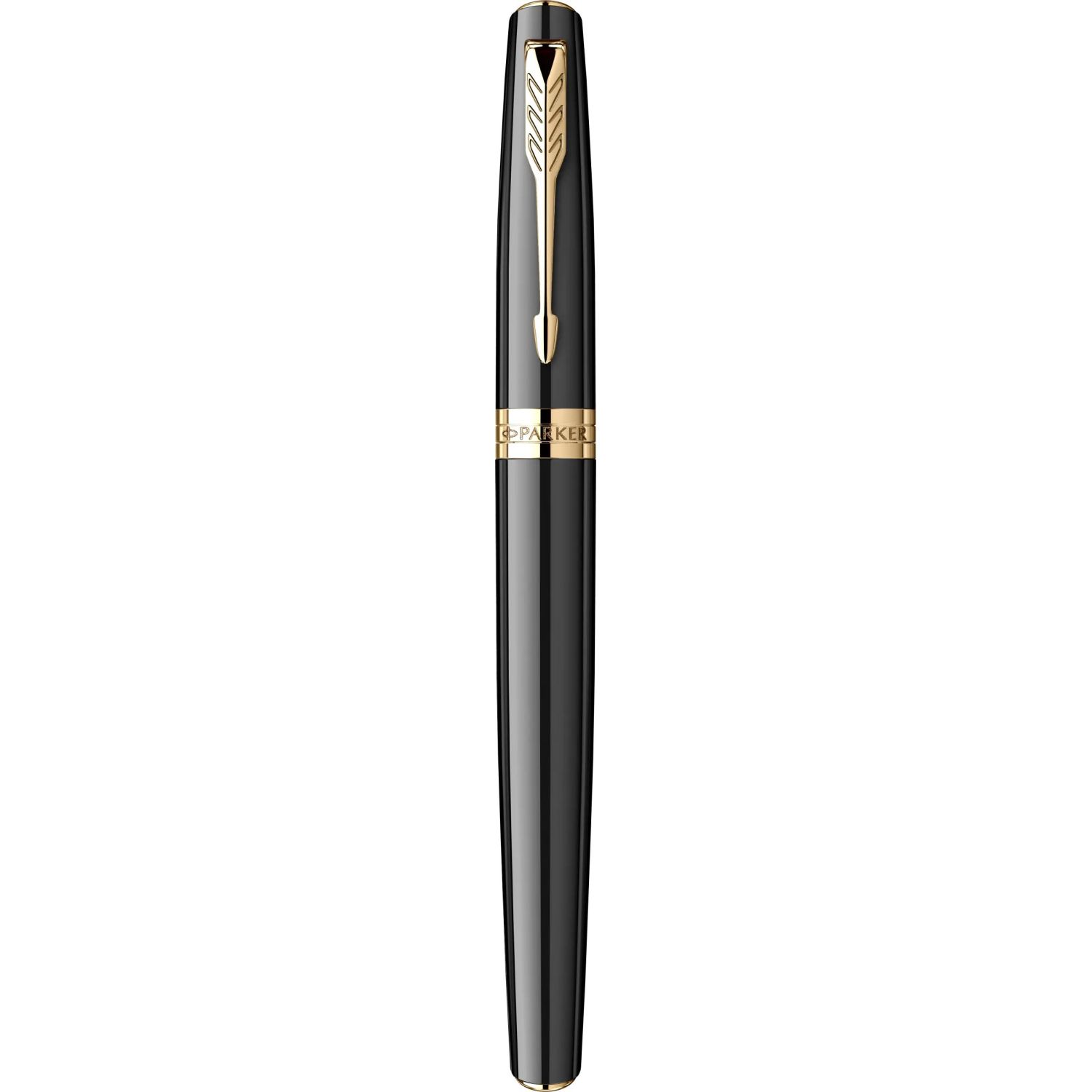 Stilou Parker Meridian Black placat cu aur 23K