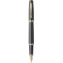 Stilou Parker Meridian Black placat cu aur 23K