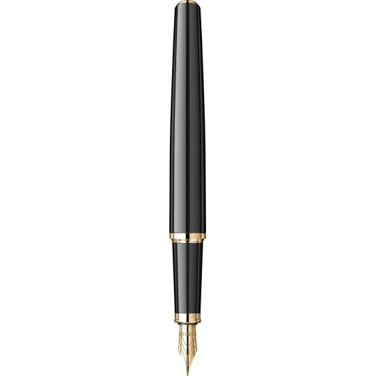 Stilou Parker Meridian Black placat cu aur 23K