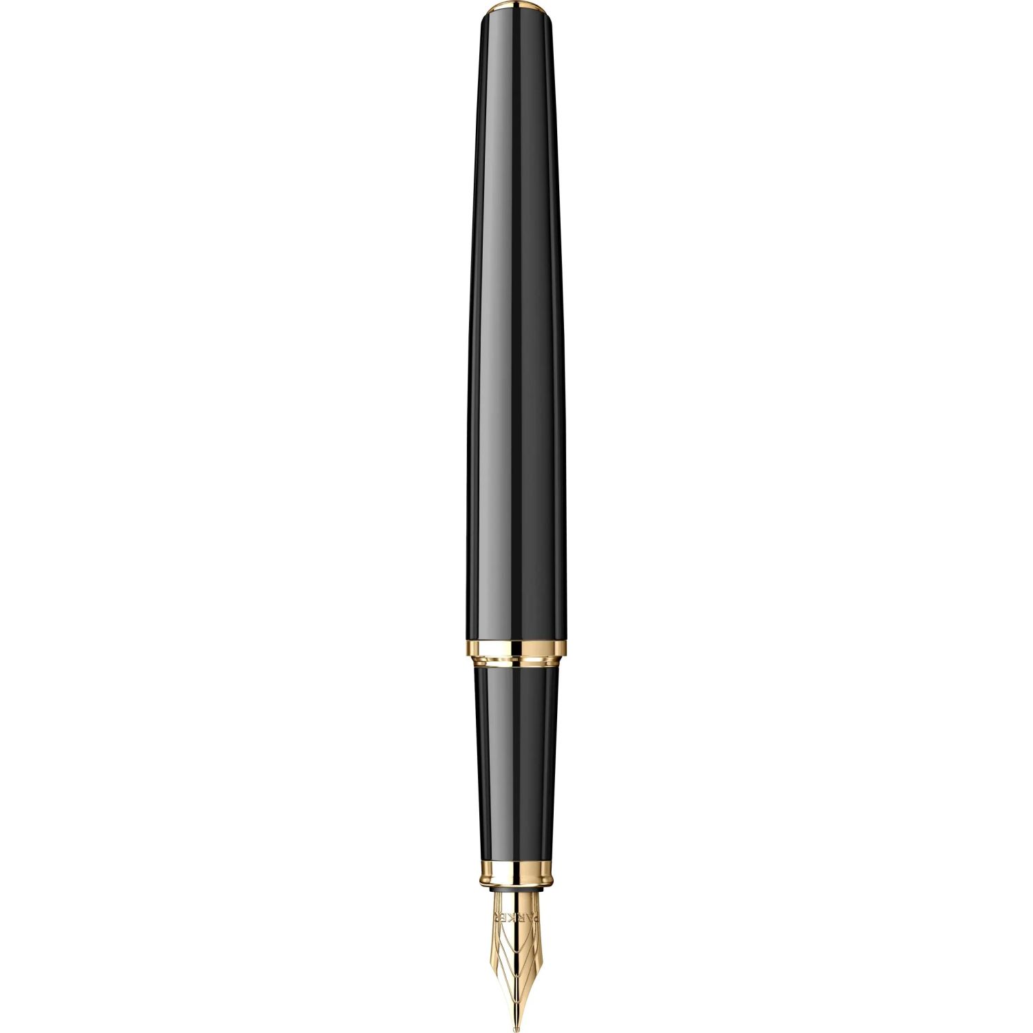 Stilou Parker Meridian Black placat cu aur 23K