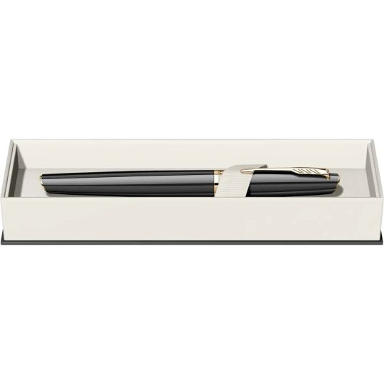 Stilou Parker Meridian Black placat cu aur 23K