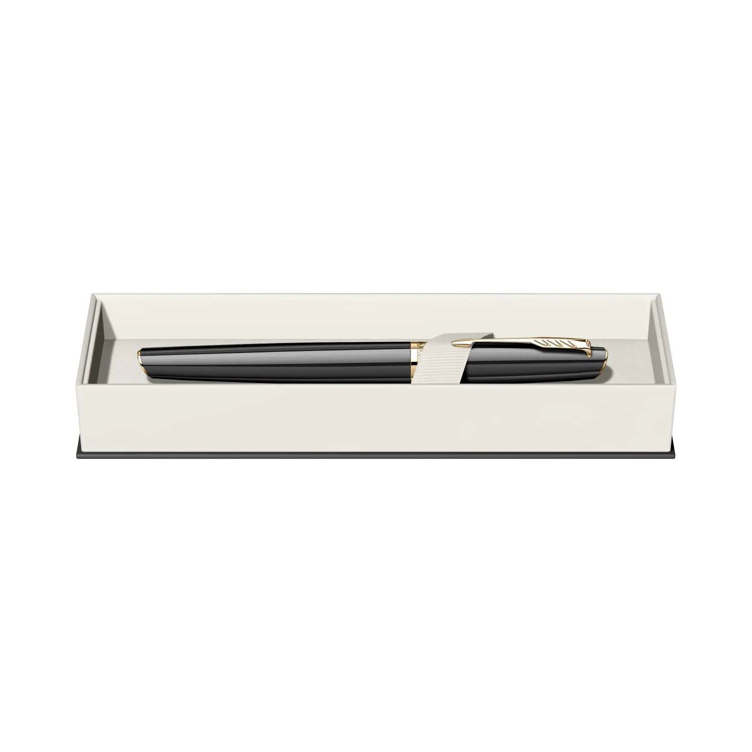 Stilou Parker Meridian Black placat cu aur 23K