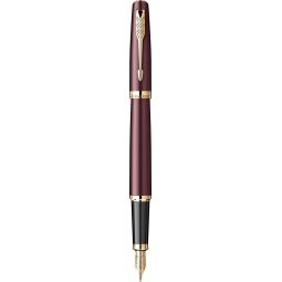 Stilou Parker Meridian Red placat cu aur 23K