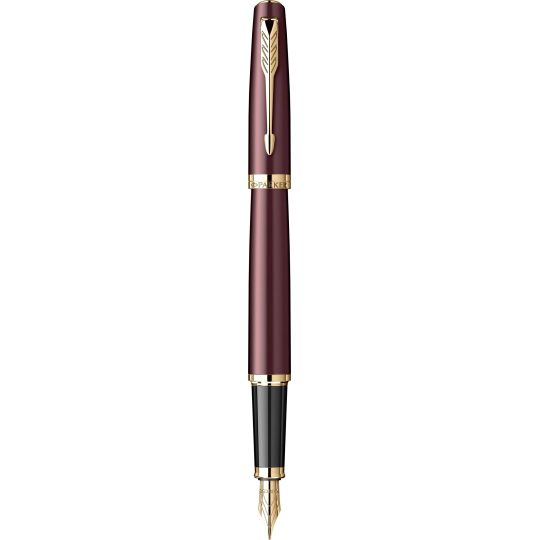 Stilou Parker Meridian Red placat cu aur 23K