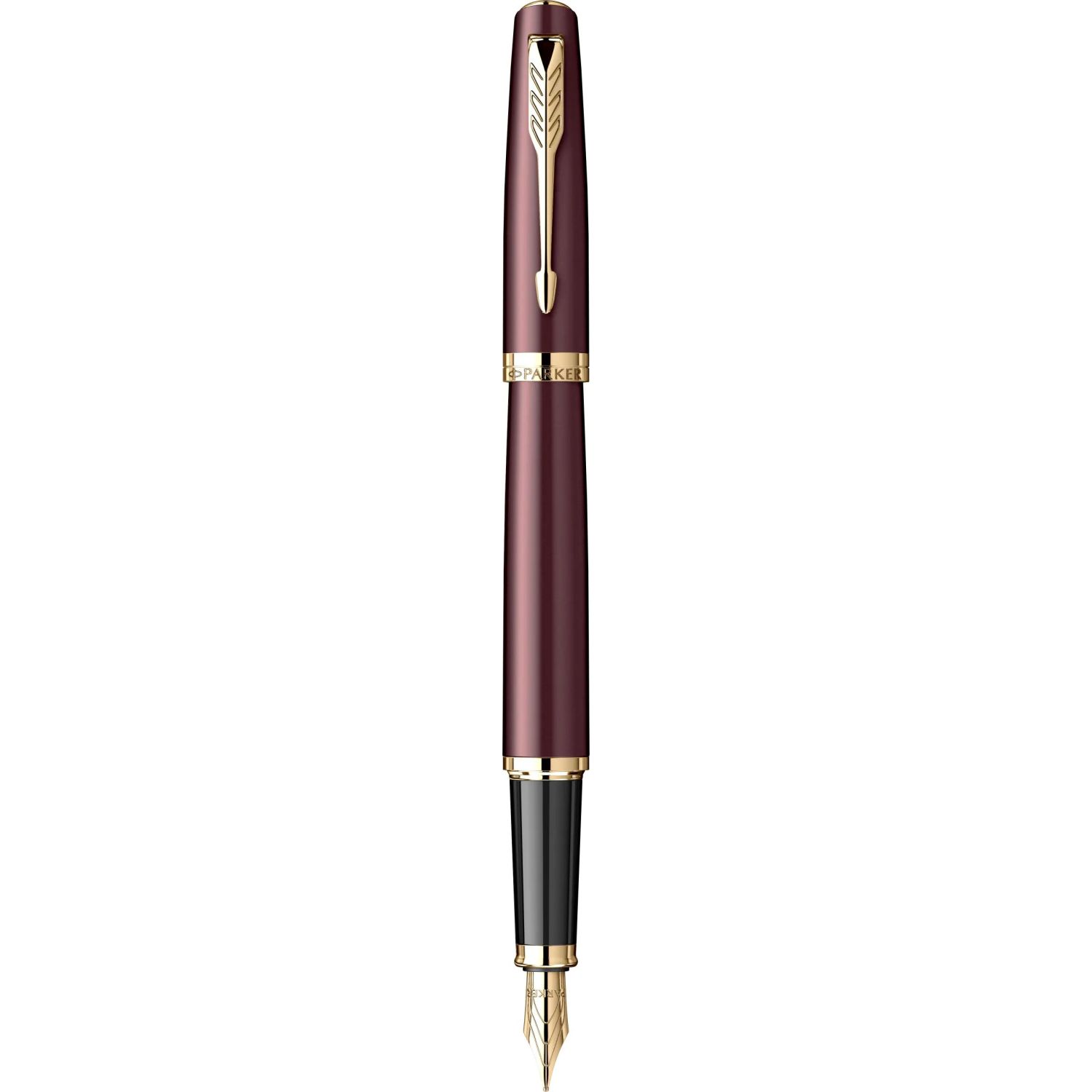Stilou Parker Meridian Red placat cu aur 23K