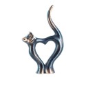 Statueta bronz "Inima pisica"