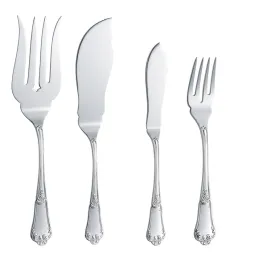 Set tacamuri argint masiv Floreale, 126 piese