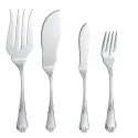 Set tacamuri argint masiv Floreale, 126 piese
