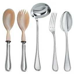 Set tacamuri argint masiv Inglese, 77 piese