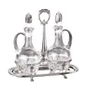 Set oliviera argint masiv si cristal Stadium