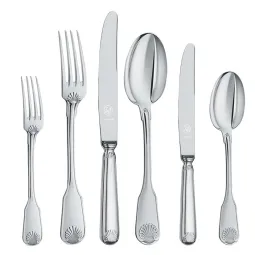 Set tacamuri argint masiv Conchiglia, 77 piese