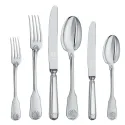 Set tacamuri argint masiv Conchiglia, 77 piese