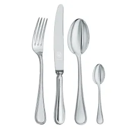 Set tacamuri argint masiv Inglese, 48 piese