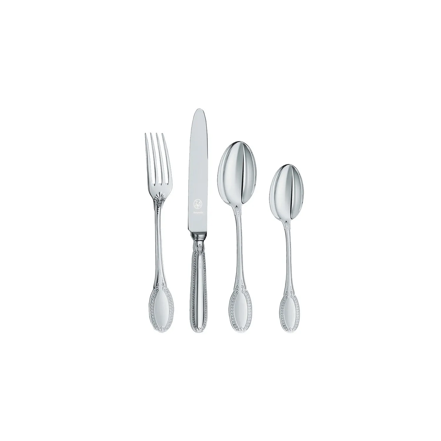 Set tacamuri argint masiv Impero, 24 piese